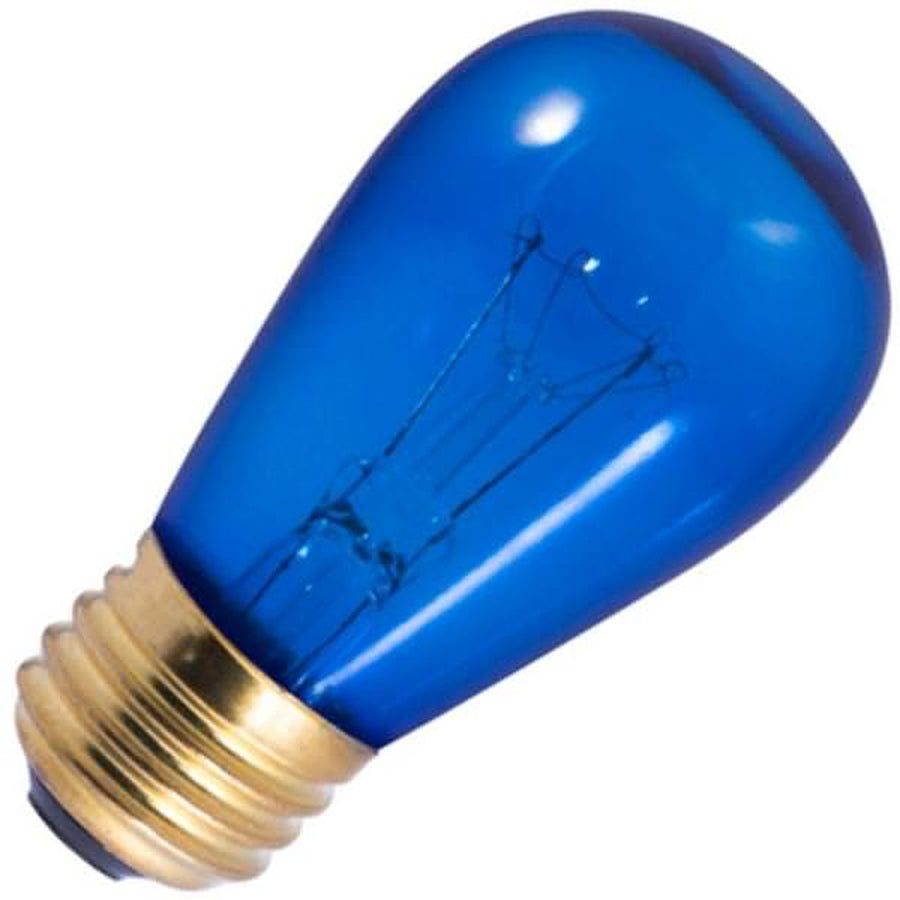 11S14/TB/130V/E26 11W S14 Trns Blu 130V