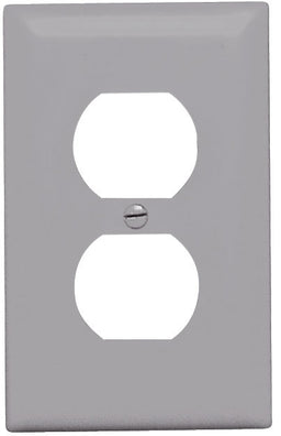 P&S-TPJ8GRY 2 Plug Plast. Recep Cover Grey