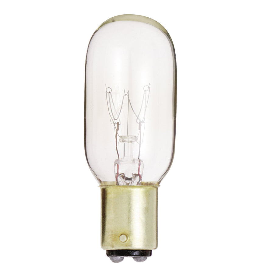 25T8DCBAYCLR130V/CD1 Incand T8 25W Clr 130V BA15D