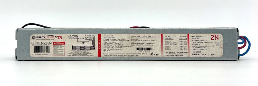 GE232MV-N-M-MV-37336 Elect 1-2LT 32W Inst Strt UNV