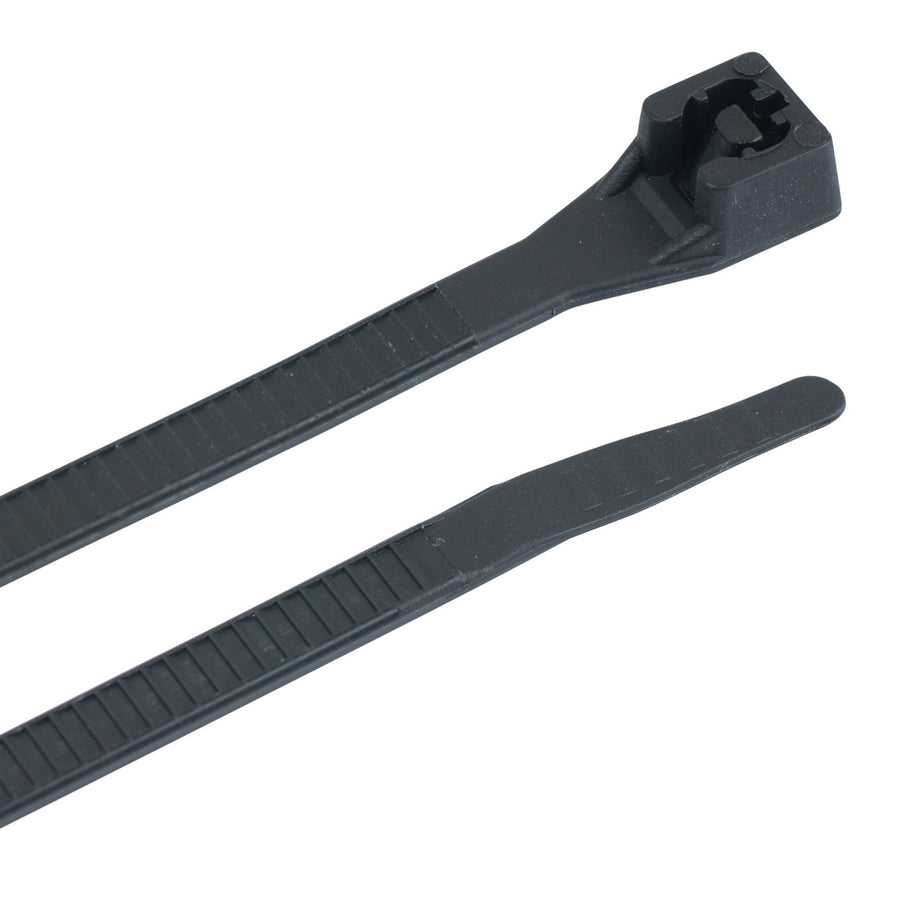 46-308UVB Dbl Lck 8" Cable Tie Blk 100PK