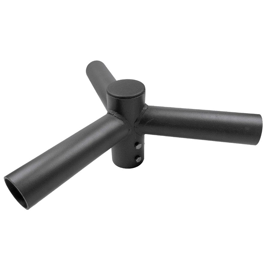 79957-3-TENON-MOUNT Rnd Pole 3X Tenon Mount Brnz