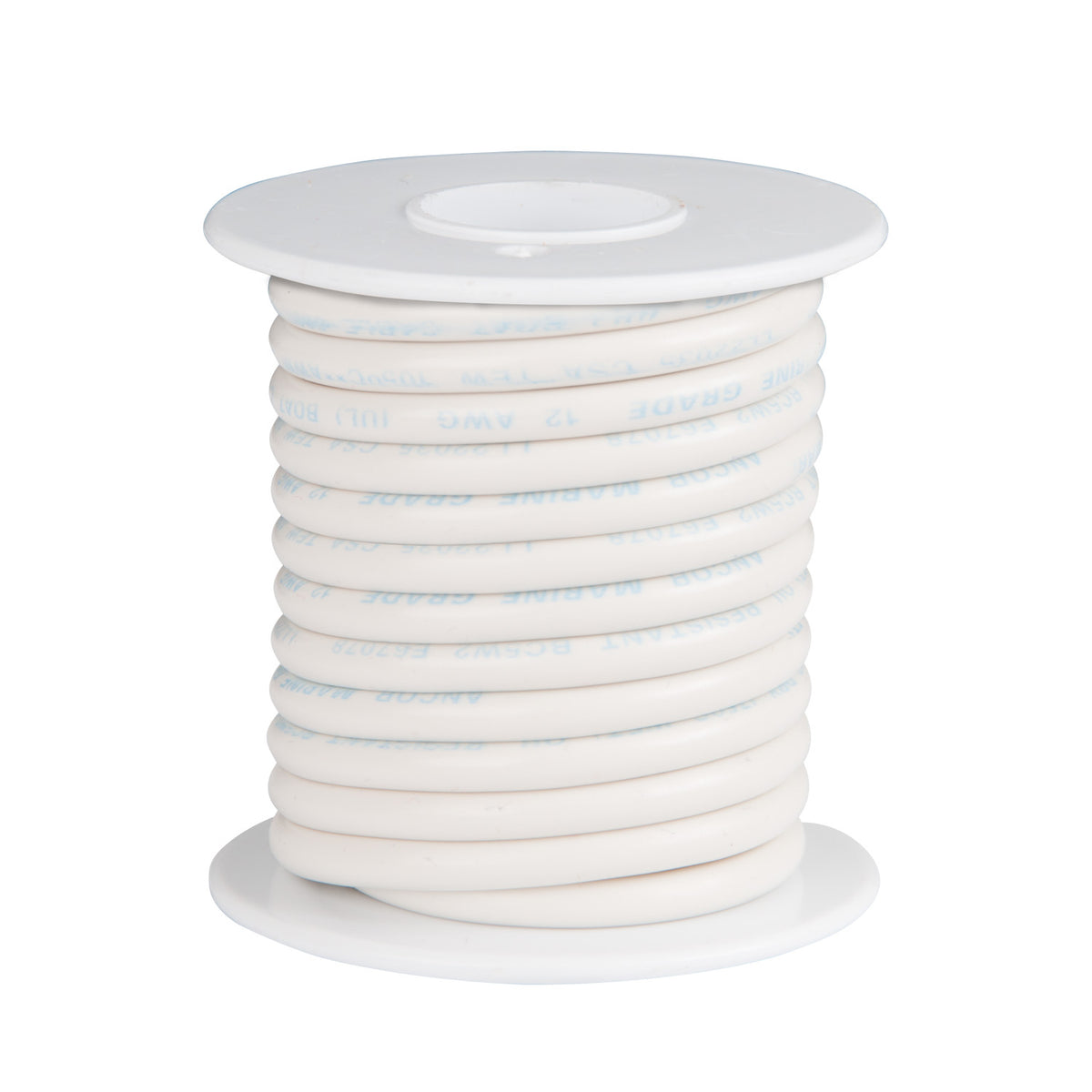 AMW-332 12AWG Strand 12FT Spool Wht