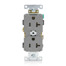 CR20-GY 2X Outlet 125V 20A 2P/3W Gray