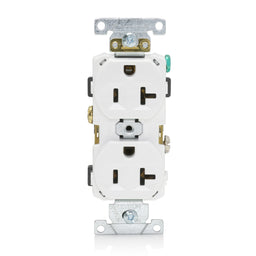 CR20-W 2X Outlet 125V 20A Wht