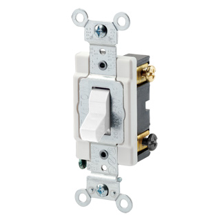 CSB3-20W Toggle Switch UNV 20A Wht