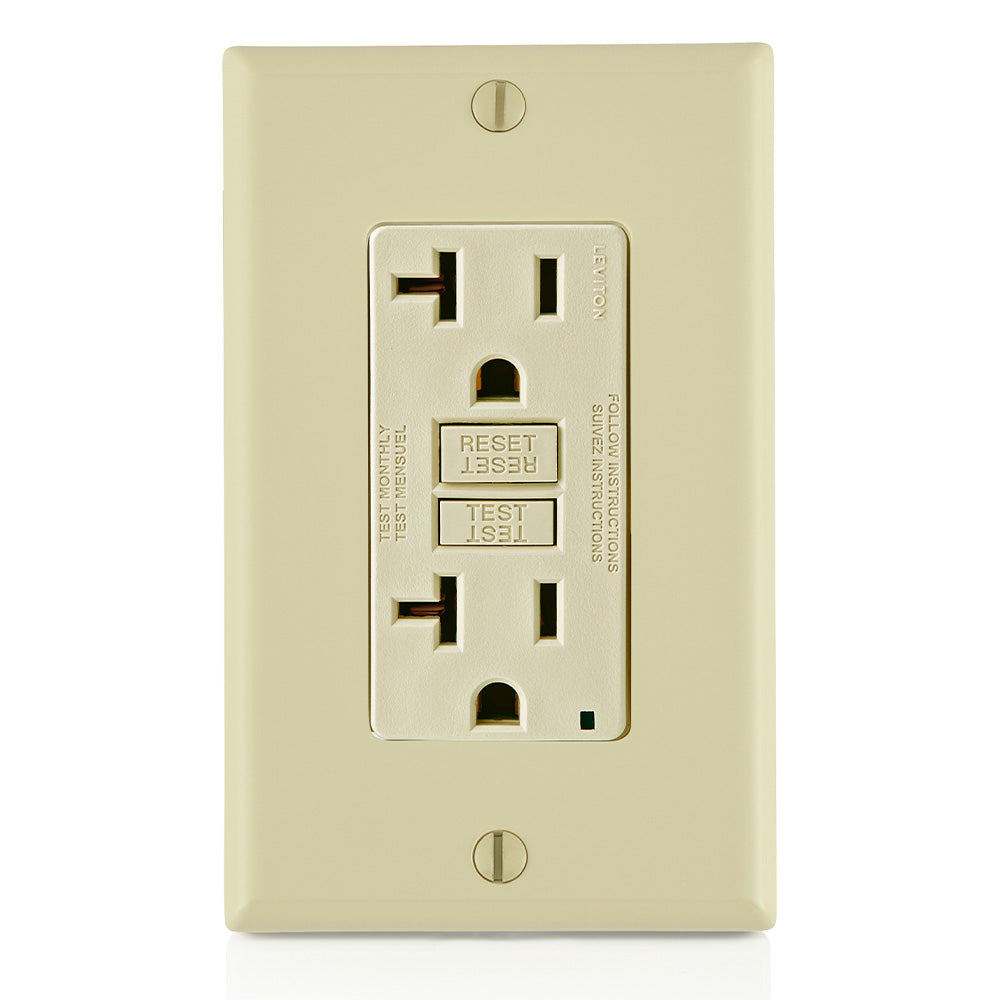 GFNT2-I 2X Outlet 125V 20A Gfci Ivory