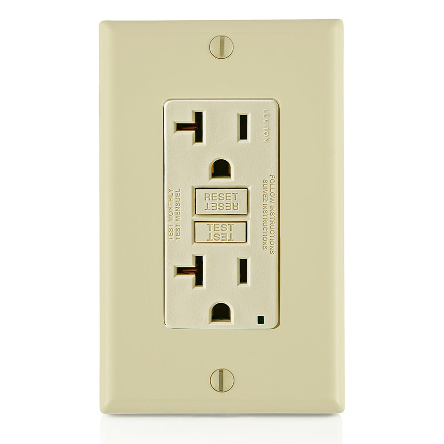 GFNT2-I 2X Outlet 125V 20A Gfci Ivory