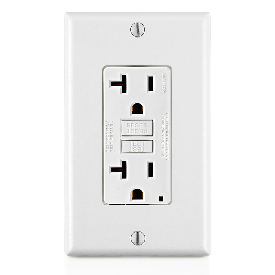 GFNT2-W 2X Outlet 125V 20A Gfci White