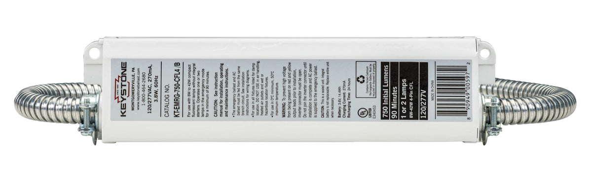 KT-EMRG-750-CFL4 Emerg 750 Lumens 4 Pin CFL