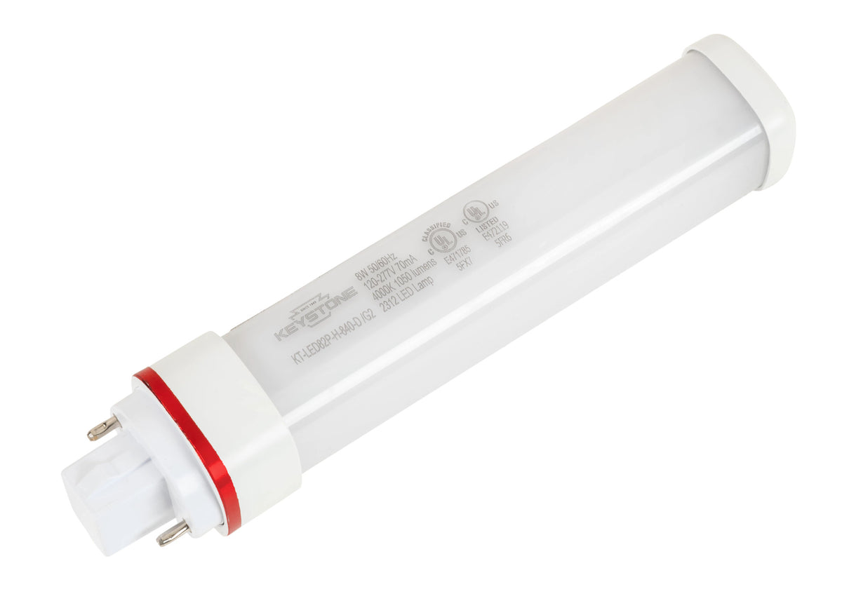 KT-LED82P-H-840-D LED CFL 2-PIN Horiz 8W 40K