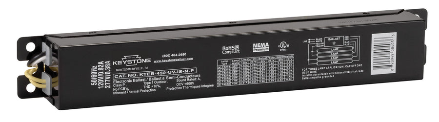 KTEB-432-UV-IS-N-P 4LT 32W Instant Start UNV Npf