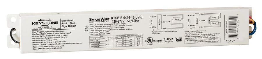 KTSB-E-0416-12-UV-S Smartwire 4-16FT 1-2LT 120V