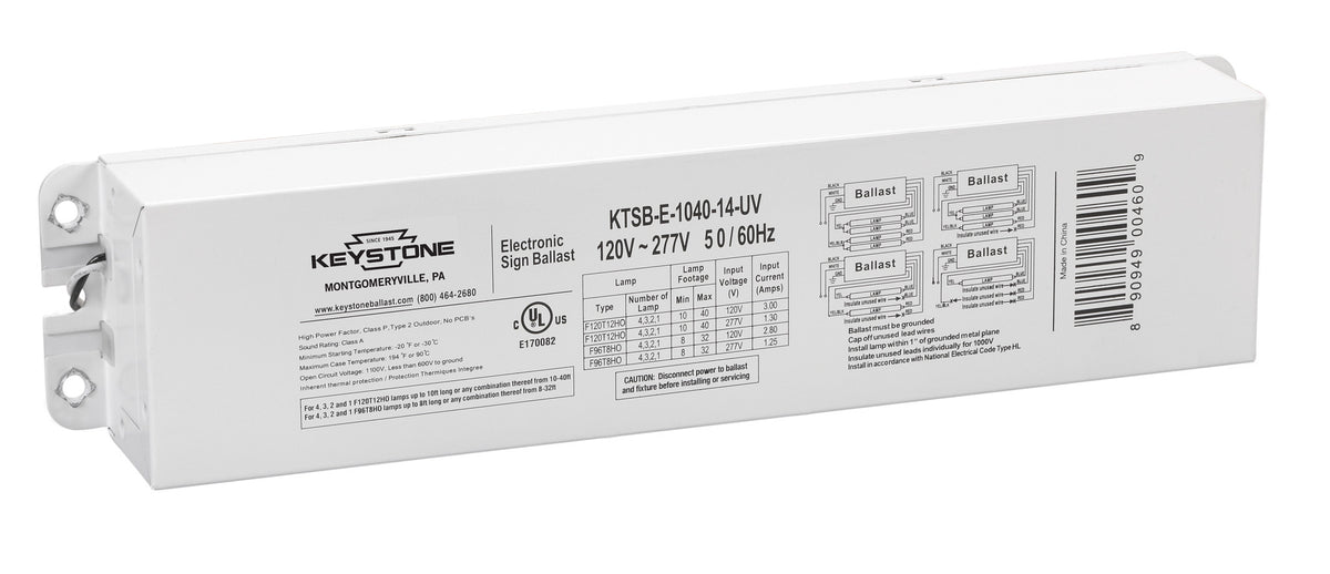 KTSB-E-1040-14-UV Key Elect 10-40FT 1-4L Multvlt