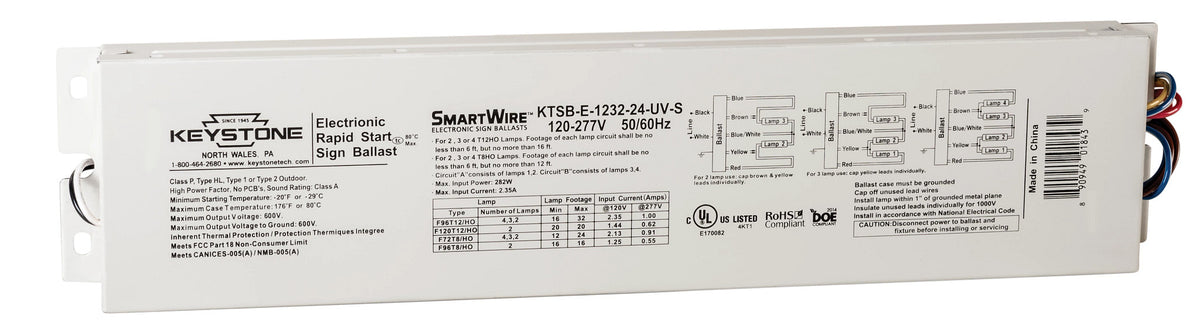 KTSB-E-1232-24-UV-S Smartwire 12-32FT 2-4LT UNV
