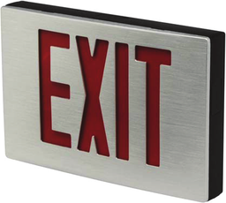 SEEXDC2RBAEM Exit 2-FACE Red Ltr UNV Blk