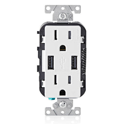 T5632-W 2X Outlet 2X Usb-A 125V 15A Wt