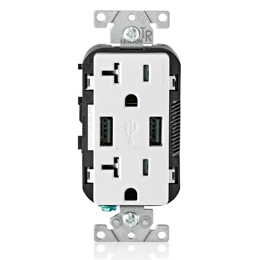 T5832-W 2X Outlet 2X Usb-A 125V 20A Wt