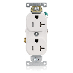 TBR20-W 2X Outlet 125V 20A 2P/3W Wht