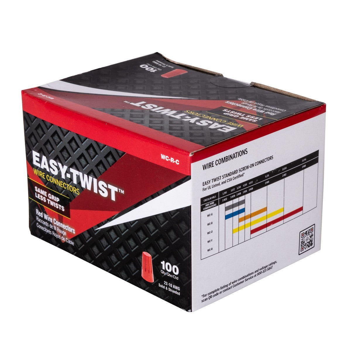 WC-R-C Red Wire NUT/100 Per Box