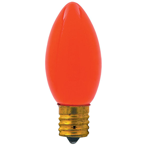 7C9N/CO/130/CER-ORAN 7W Cer.orange 130V C9 Int Base