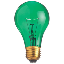 25A19/TGRN/130V.HAL 25W A19 Trans Green E26 130V