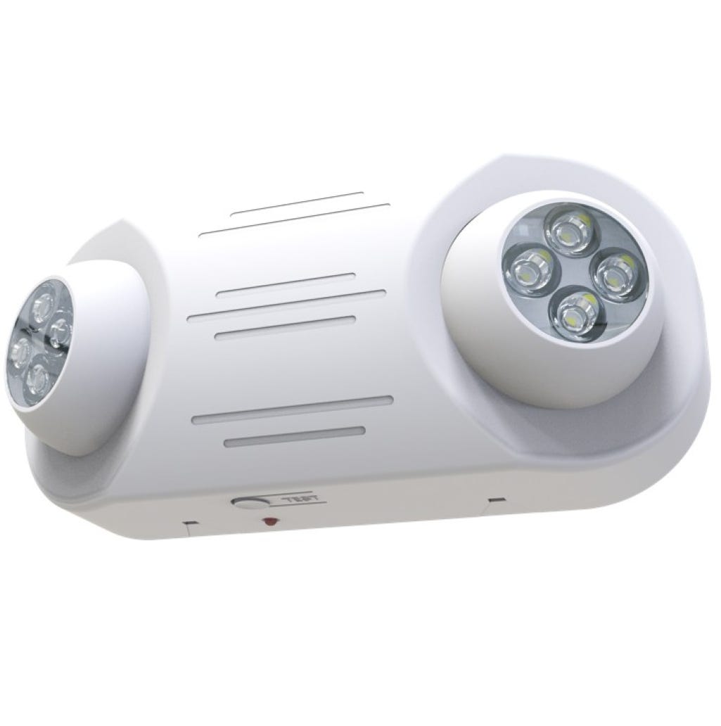 EMG-HPEM-WH-RC LED Ho Emrg Lt 2-HD UNV Rem