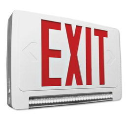 EMG-LBCU-R-WH-RC LED Exit/emrg Combo UNV Bkup