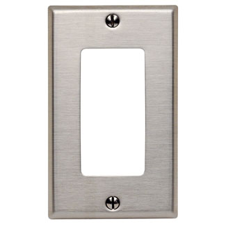 SSJ26-40 Wallplate 1-GANG/1-DECORA Ss