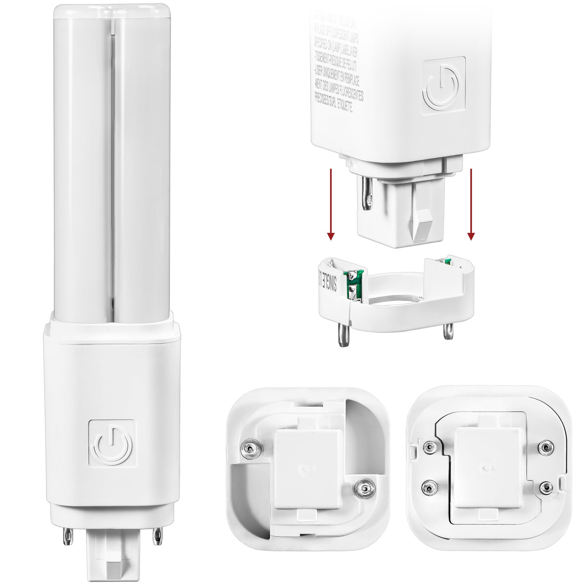 LED-CF18/2PG24/35 LED CFL 7W 35K G24 100-277V
