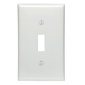 LEVITON-80701-W 1-GANG Toggle Wallplate White