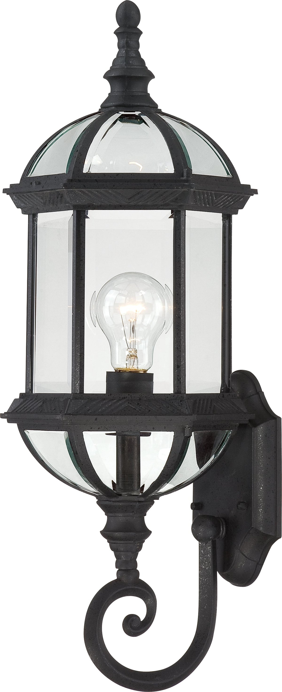 60-4973 Wall Lantern 1LT 120V E26 Blk