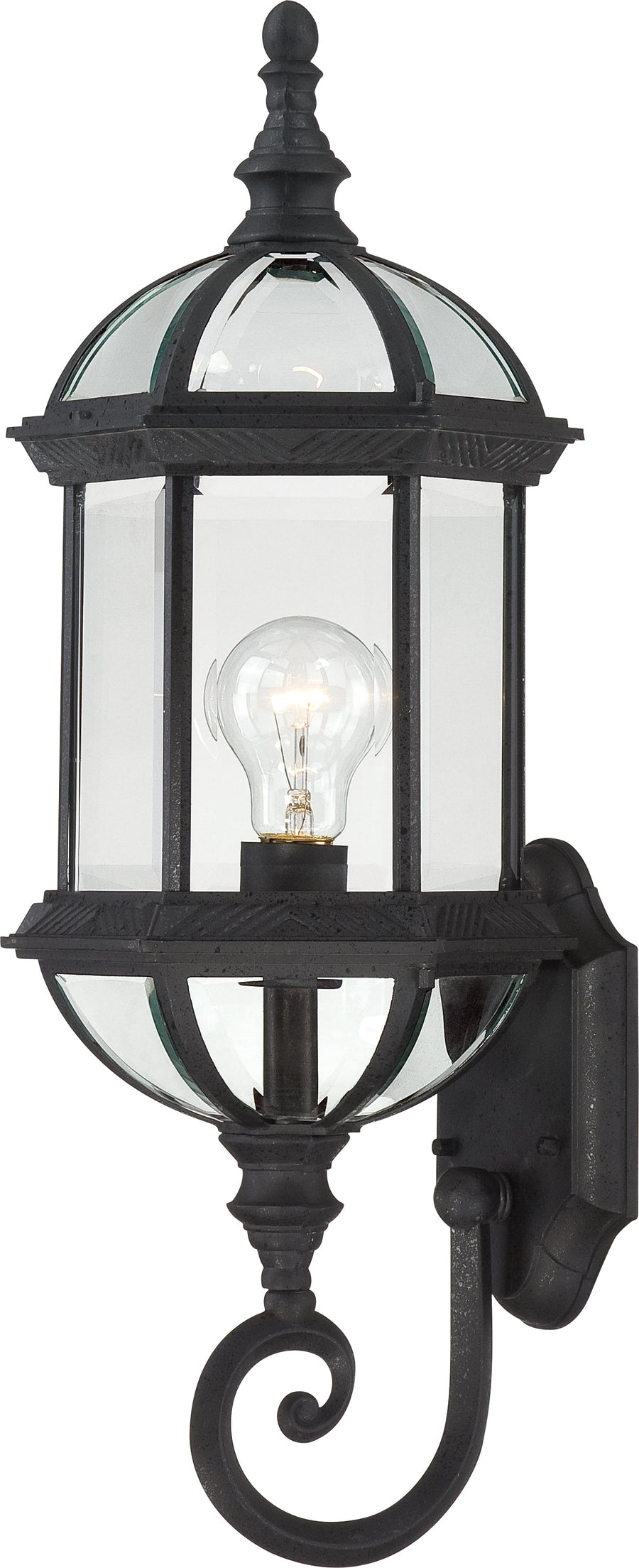 60-4973 Wall Lantern 1LT 120V E26 Blk