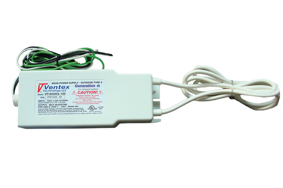 VENTEX-VT12030CL-120 Outdr E-Neon 12000VOUT 120VIN