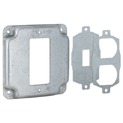 808U Square Cover 4" 3-IN-1 Plate