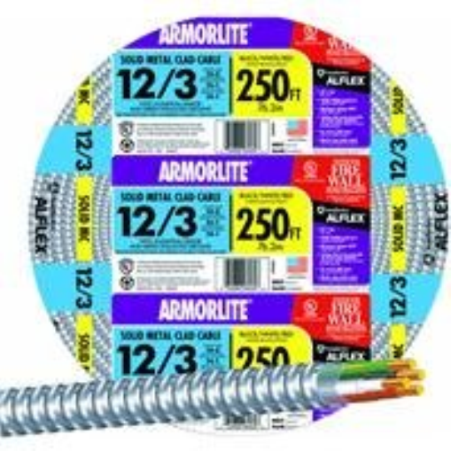 MC-12-3-68-58-34-01 12-3 Mc Blk/wht/red/grn 250FT