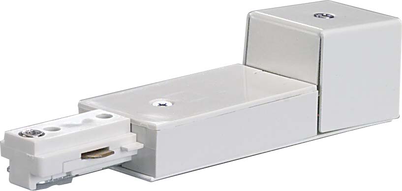 TP169 Track Live End Connector Wht