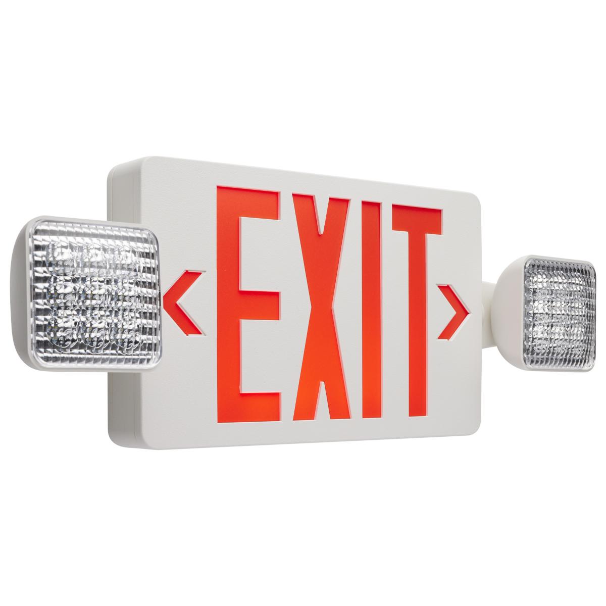 67-121 LED Exit/emrg Combo 2-HD UNV